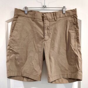 Nordstrom Men's Tan Khaki Shorts Golf Athletic Athleisure 9" Inseam 34" Waist